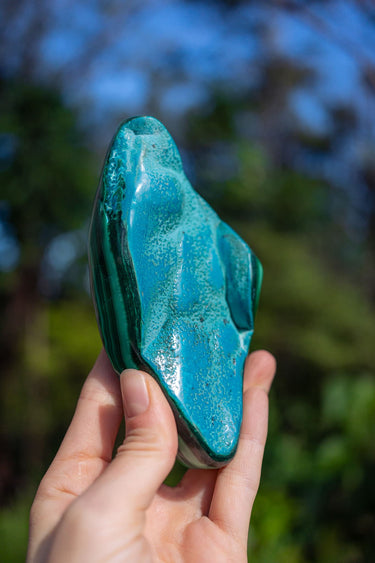 Malachite and Chrysocolla Freeform